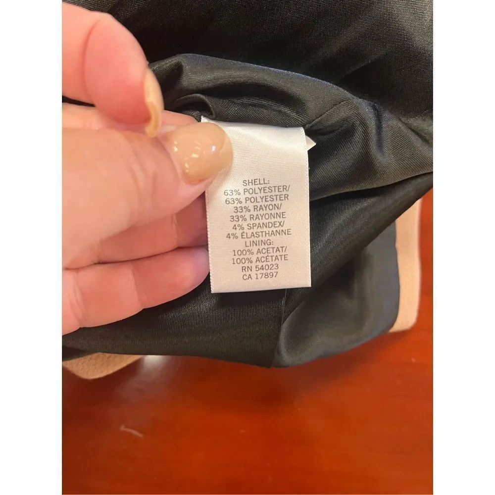 Banana Republic Black & Tan Colorblock Blazer sz PM